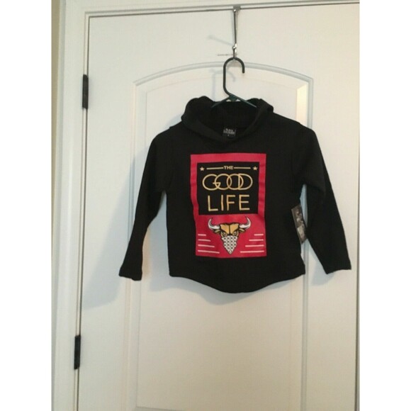 Black Lacquer Boys Graphic Print Hoodie Pullover Size 8 Multi-Color - Picture 1 of 7